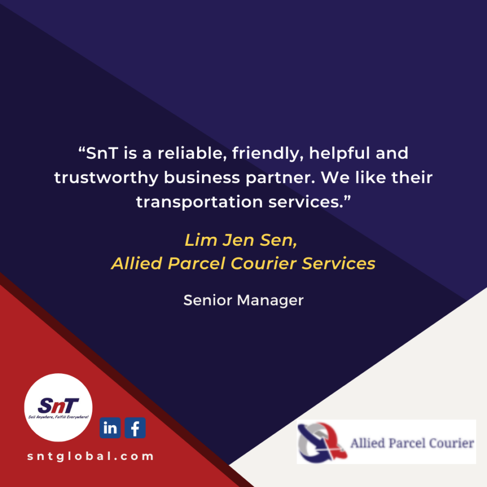 Allied Parcel Courier Services testimonial